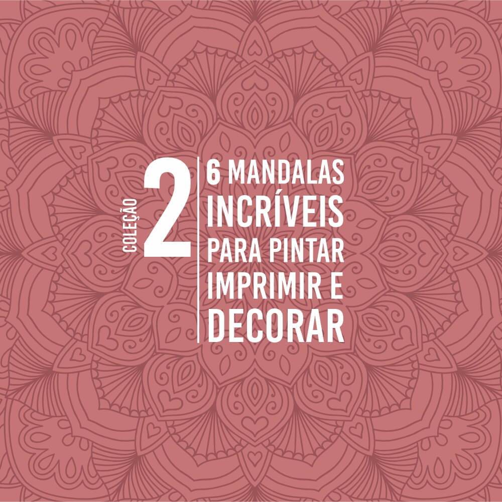 Mandalas decorativas para colorir e imprimir Ed2 - Bem-estar, conforto e  conveniência