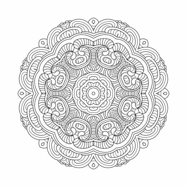 Mandalas decorativas para colorir e imprimir Ed2 - Bem-estar, conforto e  conveniência