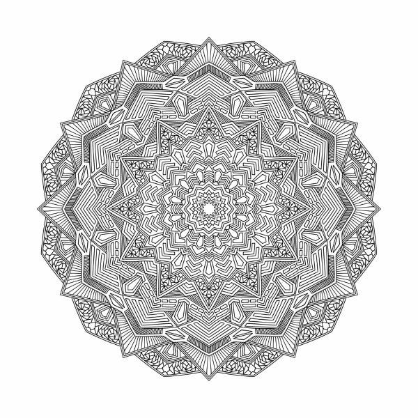 Mandalas decorativas para colorir e imprimir Ed1 - Bem-estar, conforto e  conveniência