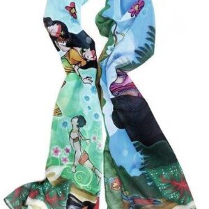 Echarpe “Lenda da Iara” 150 x 40 cm. Embalagem em Caixa de Madeira | Lu Paternostro