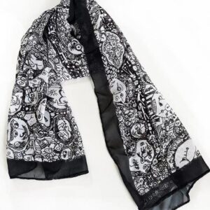 Echarpe “Caminhos das Incertezas” 150 x 40 cm. Embalagem em Caixa de Madeira | Lu Paternostro