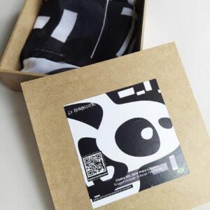 Echarpe “Chacras” 150 x 40 cm. Embalagem em Caixa de Madeira | Lu Paternostro