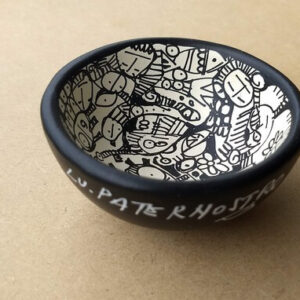 Mini Cuia Joias Traços JOIPB-0002. Desenhos sobre Cerâmica | Lu Paternostro (Vendido)