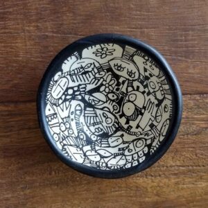 Mini Cuia Joias Traços JOIPB-0002. Desenhos sobre Cerâmica | Lu Paternostro (Vendido)