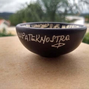 Mini Cuia Joias Traços JOIPB-0003. Desenhos sobre Cerâmica | Lu Paternostro (Vendido)