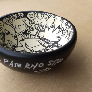 Mini Cuia Joias Traços JOIPB-0004. Desenhos sobre Cerâmica | Lu Paternostro (Vendido)